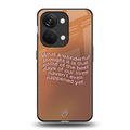 wonderful thought back phone cover | glass case for oneplus nord 3