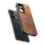 wonderful thought back phone cover | glass case for oneplus nord 3