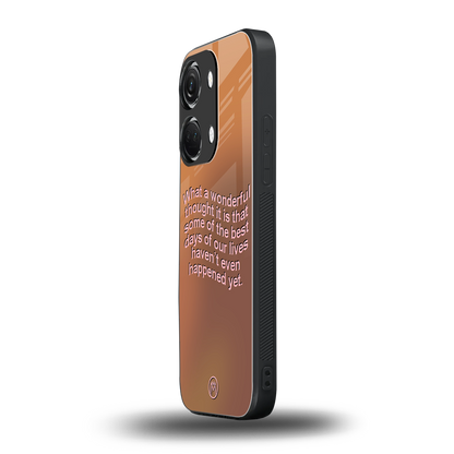 wonderful thought back phone cover | glass case for oneplus nord 3