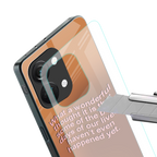 wonderful thought back phone cover | glass case for oneplus nord 3