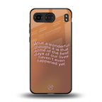 wonderful thought back phone cover | glass case for oneplus nord 4