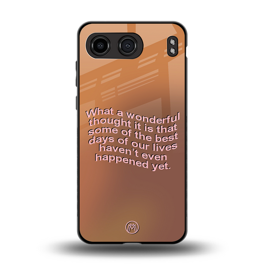 wonderful thought back phone cover | glass case for oneplus nord 4