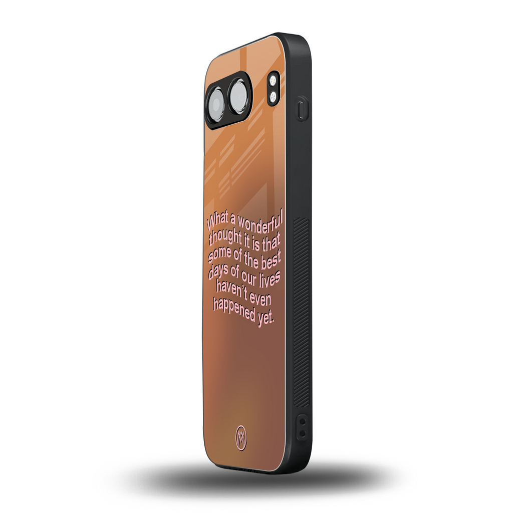 wonderful thought back phone cover | glass case for oneplus nord 4