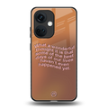 wonderful thought back phone cover | glass case for oneplus nord ce 3