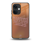 wonderful thought back phone cover | glass case for oneplus nord ce 3