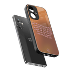 wonderful thought back phone cover | glass case for oneplus nord ce 3