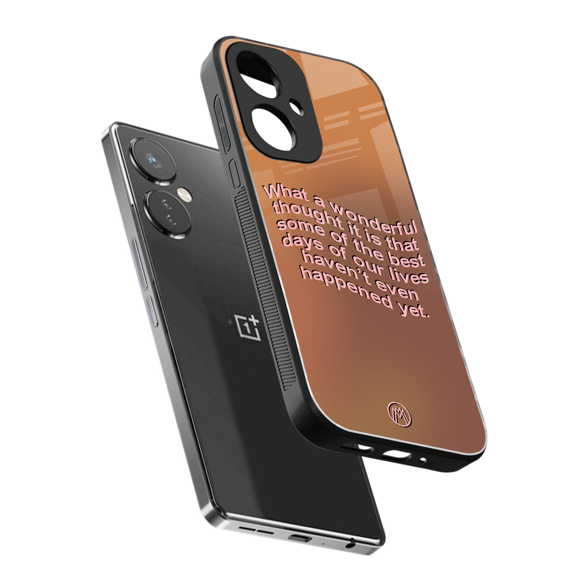 wonderful thought back phone cover | glass case for oneplus nord ce 3