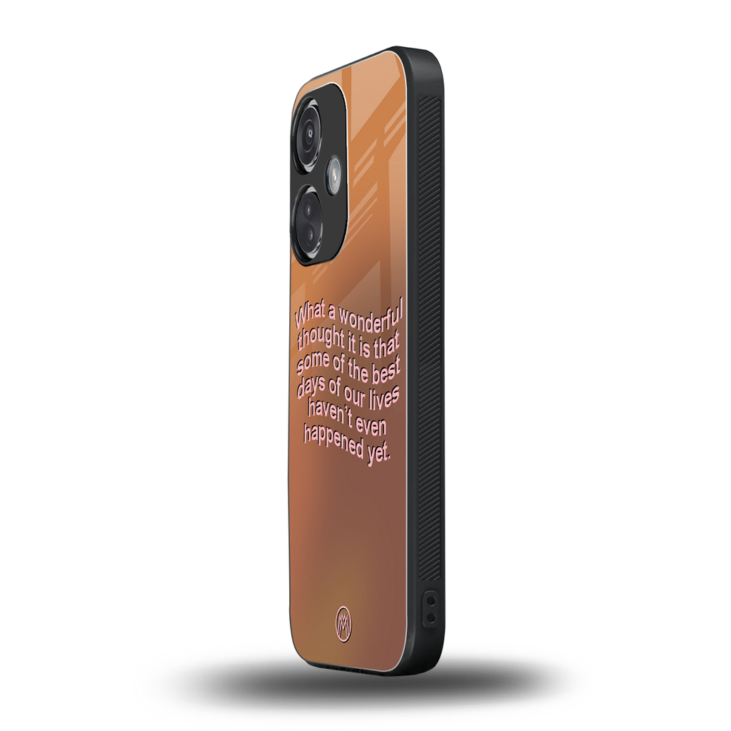 wonderful thought back phone cover | glass case for oneplus nord ce 3
