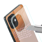 wonderful thought back phone cover | glass case for oneplus nord ce 3