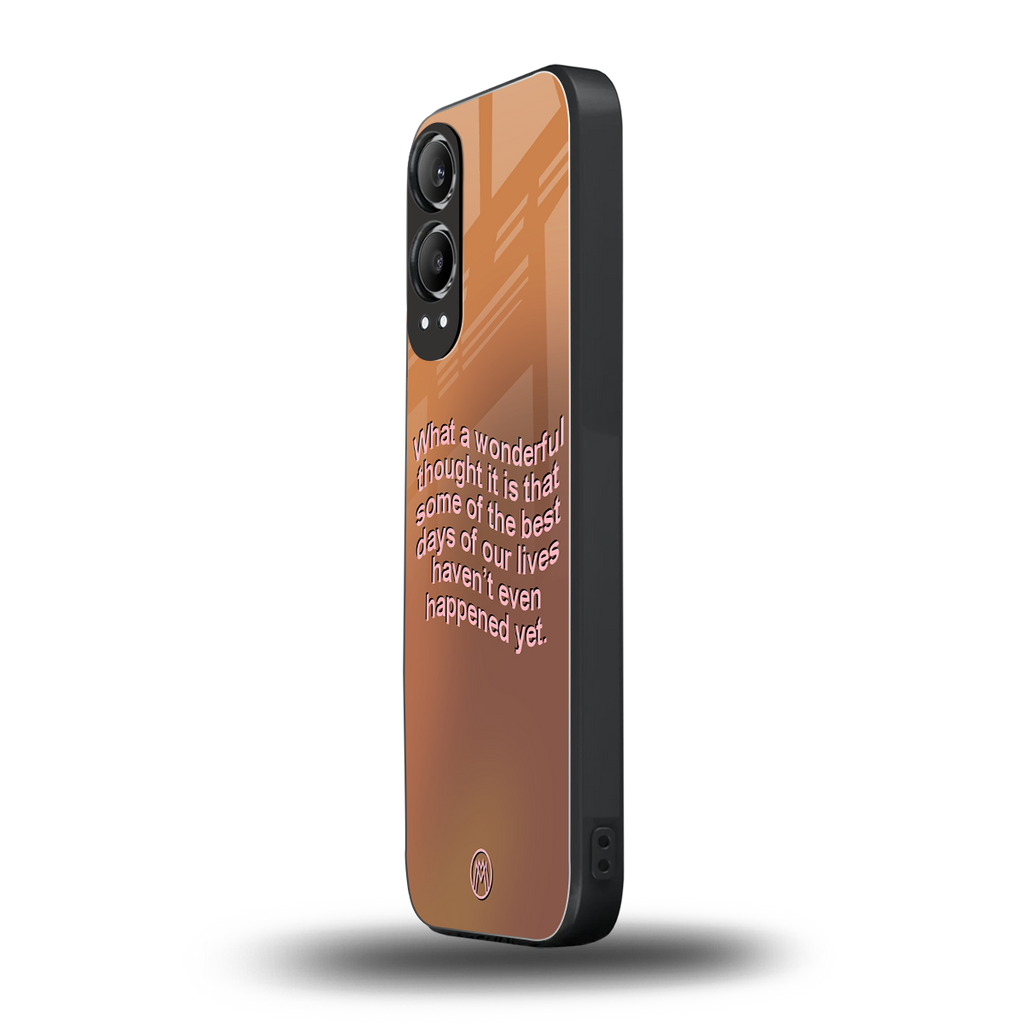wonderful thought back phone cover | glass case for oneplus nord ce 4 lite
