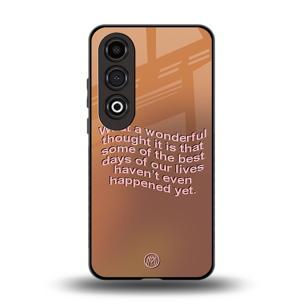 wonderful thought back phone cover | glass case for oneplus nord ce 4