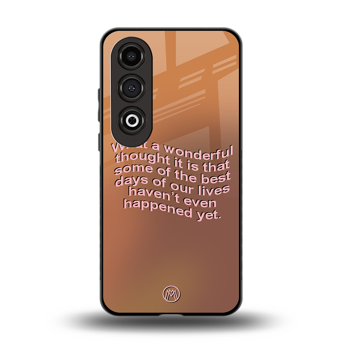 wonderful thought back phone cover | glass case for oneplus nord ce 4