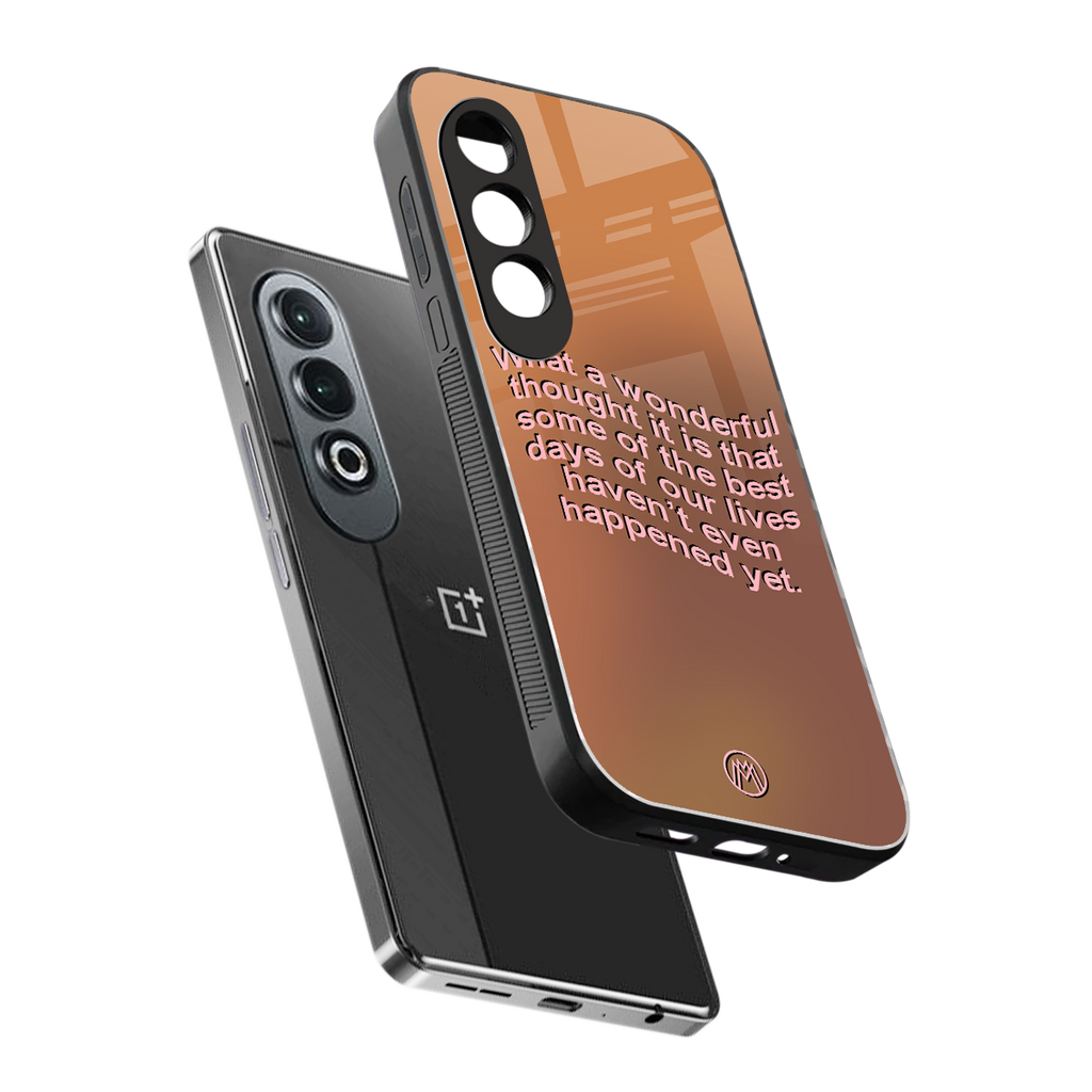wonderful thought back phone cover | glass case for oneplus nord ce 4