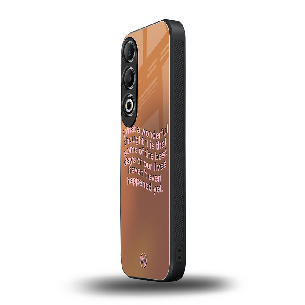 wonderful thought back phone cover | glass case for oneplus nord ce 4
