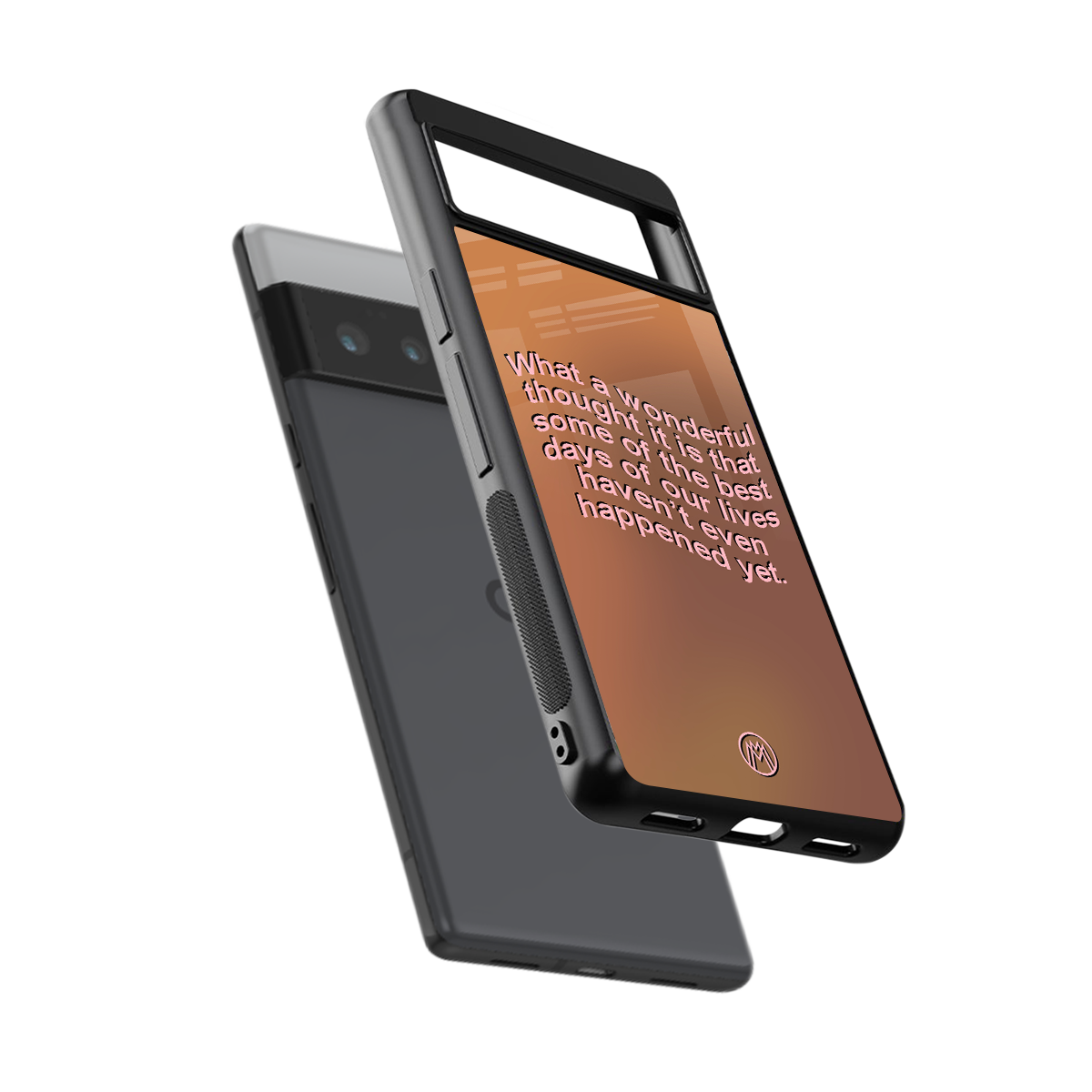 wonderful thought back phone cover | glass case for google pixel 6 pro
