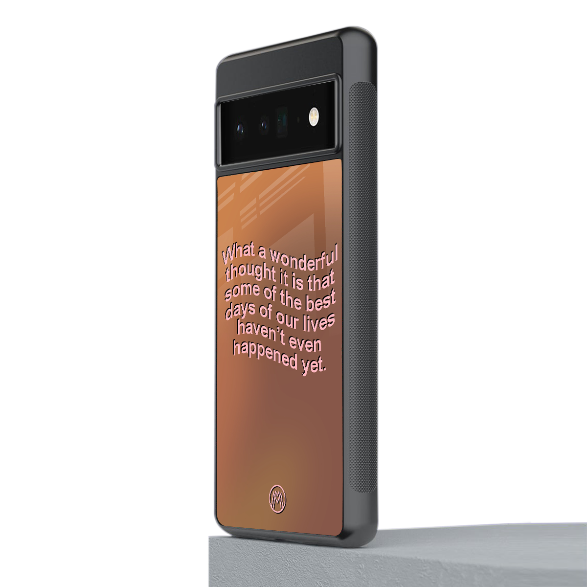 wonderful thought back phone cover | glass case for google pixel 6 pro
