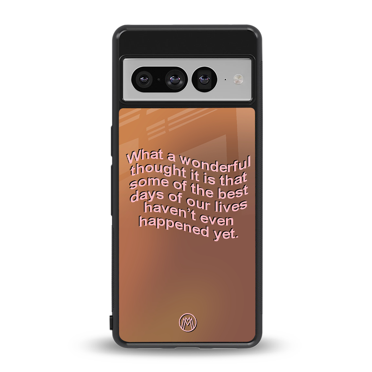 wonderful thought back phone cover | glass case for google pixel 7 pro