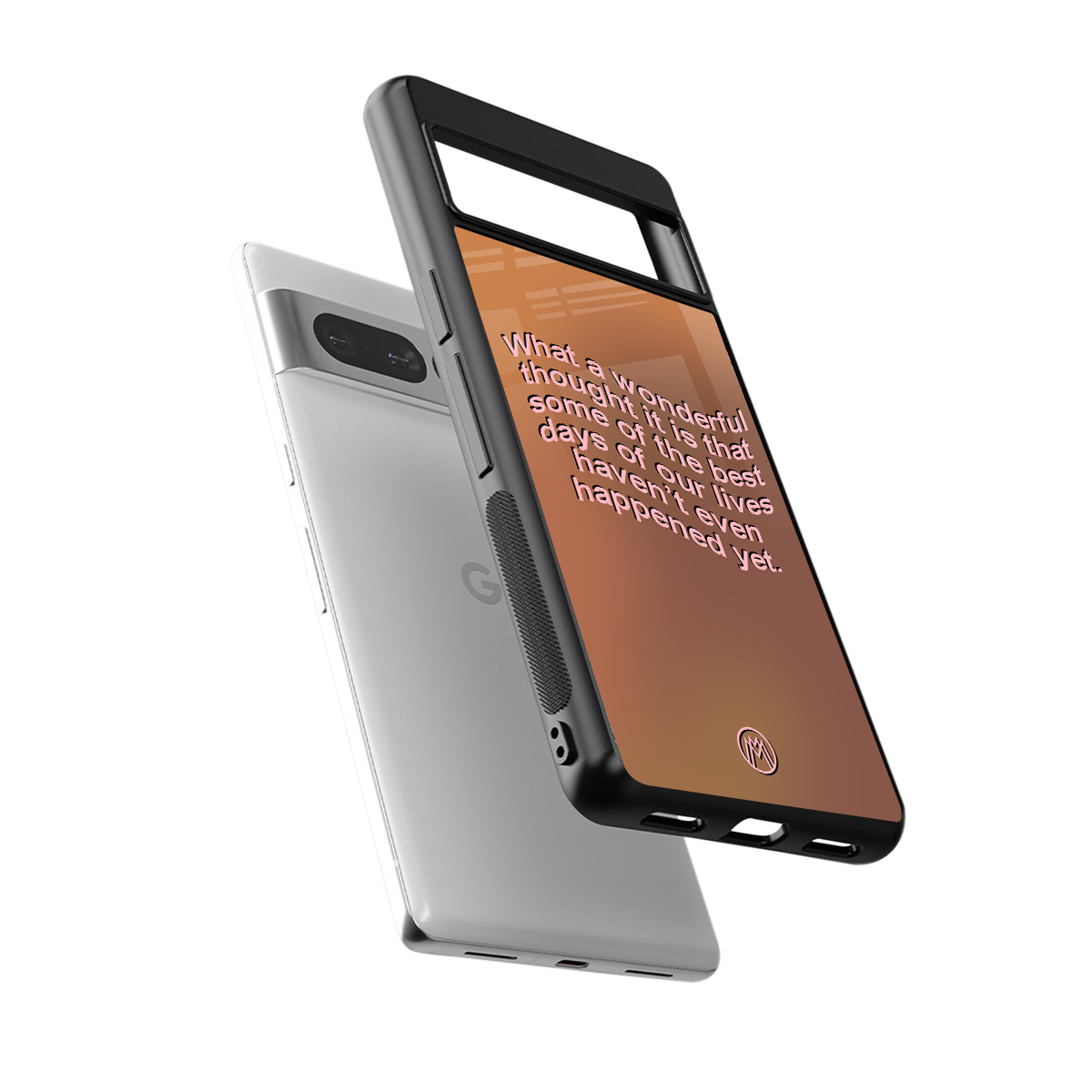 wonderful thought back phone cover | glass case for google pixel 7 pro