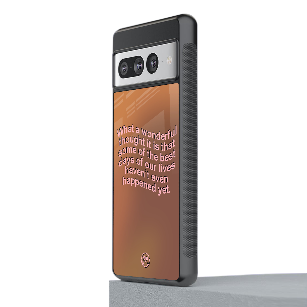 wonderful thought back phone cover | glass case for google pixel 7 pro