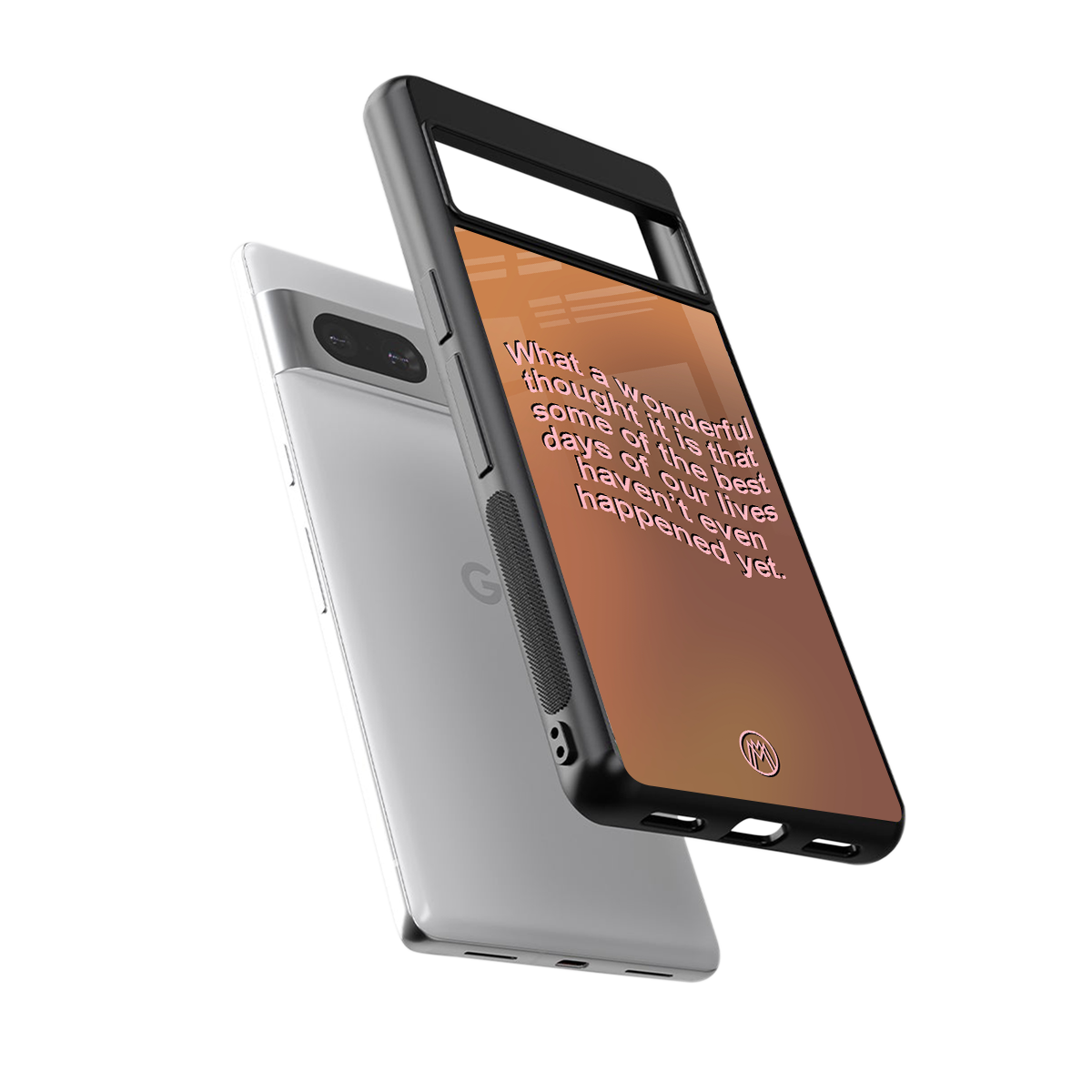 wonderful thought back phone cover | glass case for Google Pixel 7A