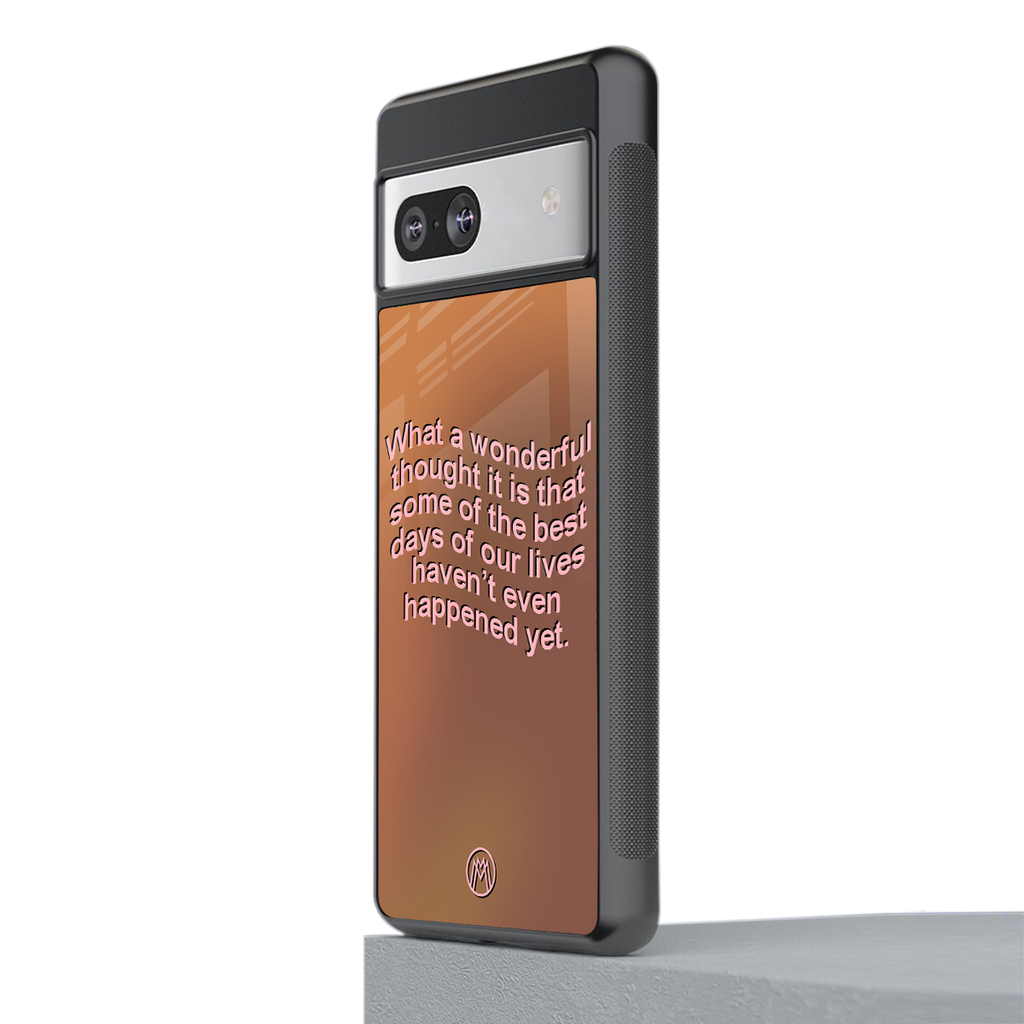 wonderful thought back phone cover | glass case for Google Pixel 7
