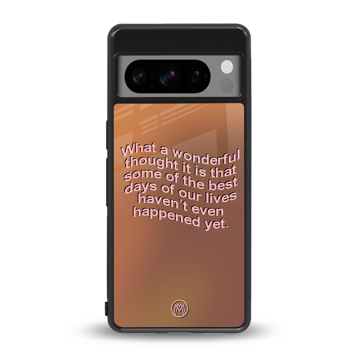 wonderful thought back phone cover | glass case for google pixel 8 pro