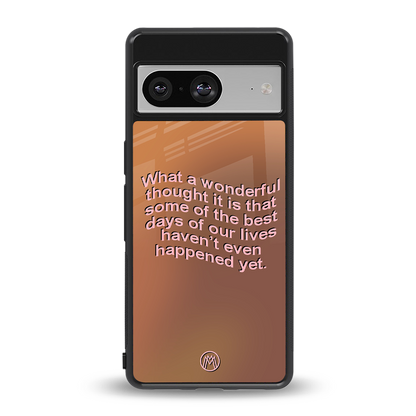 wonderful thought back phone cover | glass case for Google Pixel 8