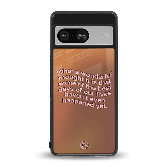 wonderful thought back phone cover | glass case for Google Pixel 8