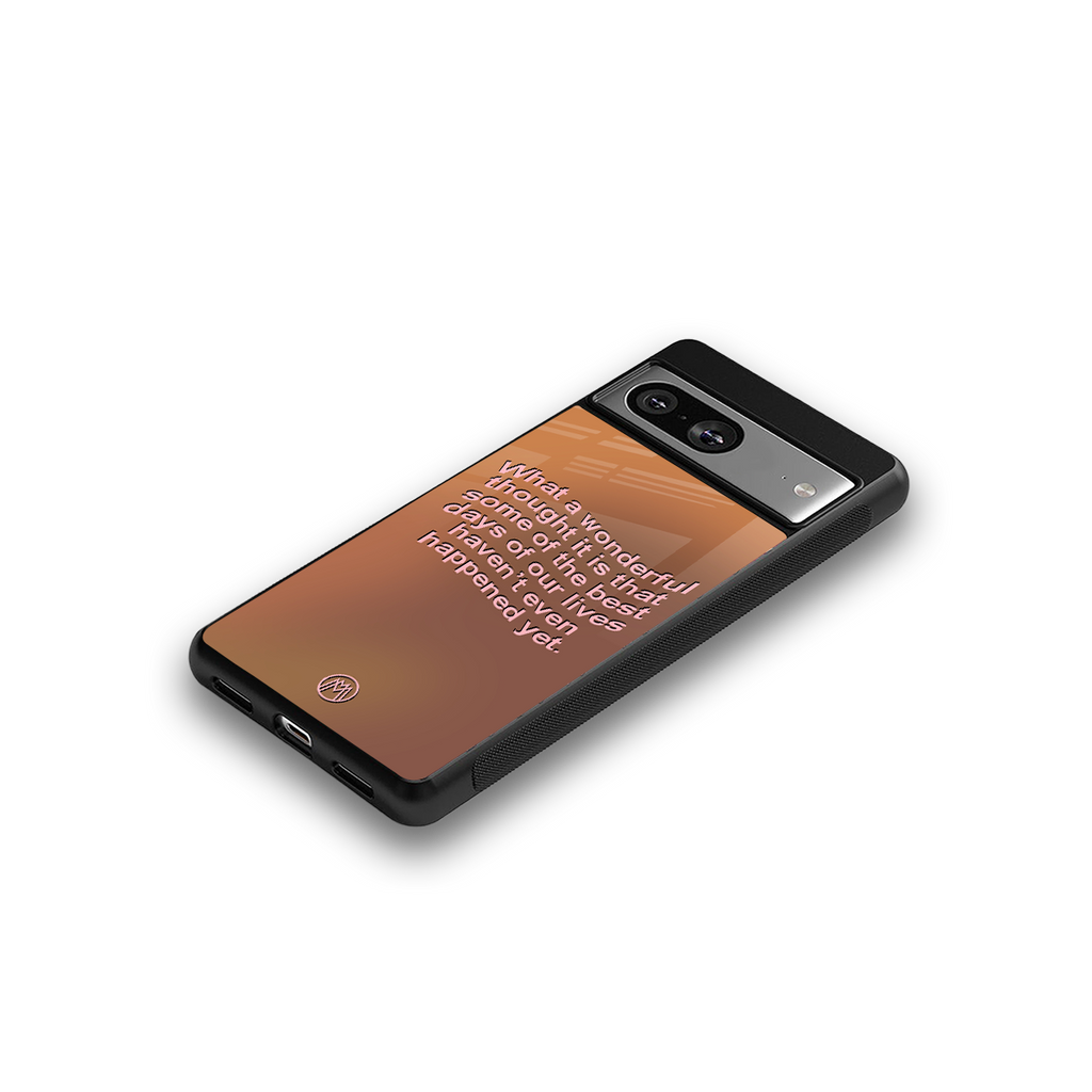 wonderful thought back phone cover | glass case for Google Pixel 8