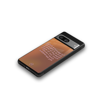 wonderful thought back phone cover | glass case for Google Pixel 8