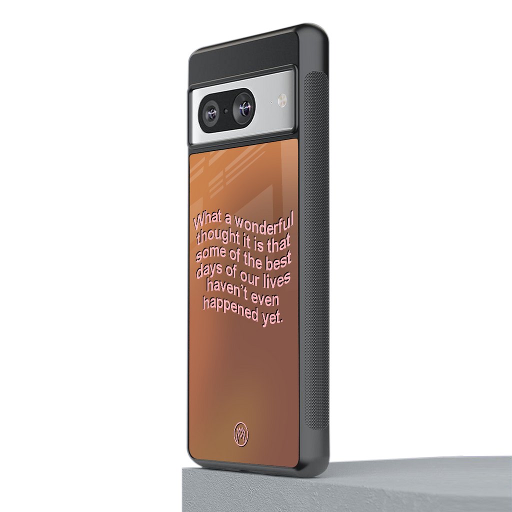 wonderful thought back phone cover | glass case for Google Pixel 8