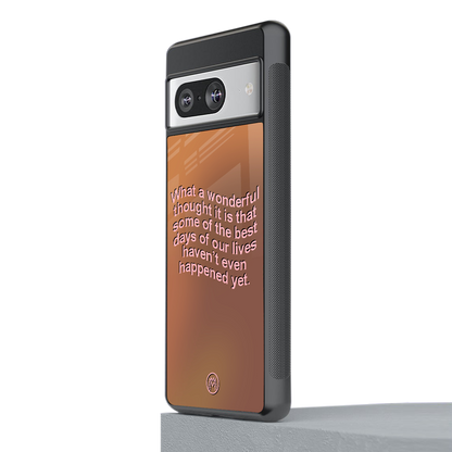 wonderful thought back phone cover | glass case for Google Pixel 8