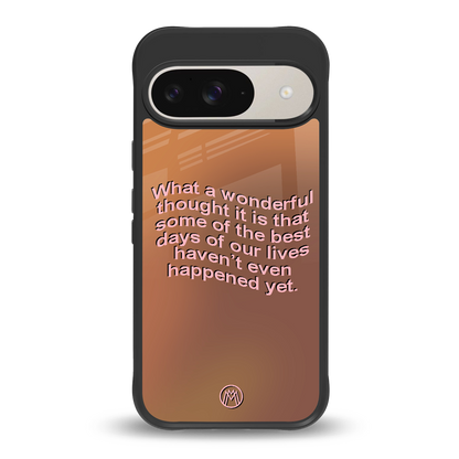 wonderful thought back phone cover | glass case for google pixel 9