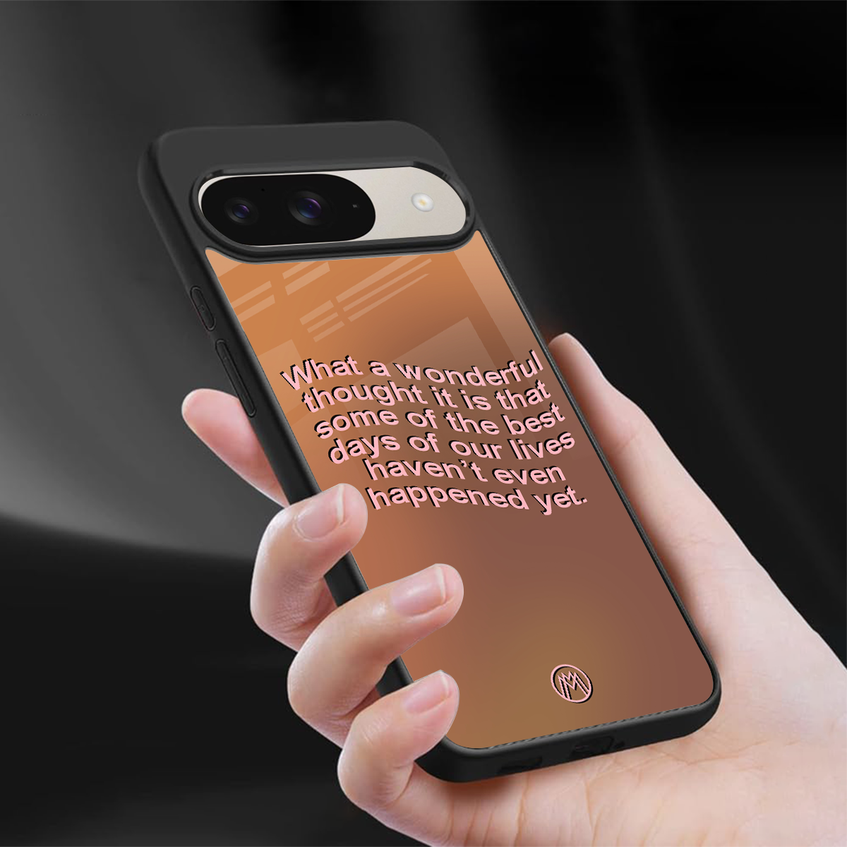 wonderful thought back phone cover | glass case for google pixel 9