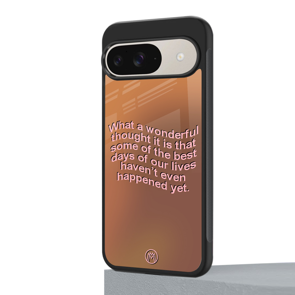 wonderful thought back phone cover | glass case for google pixel 9
