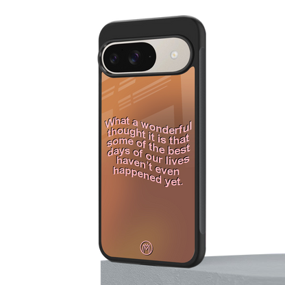 wonderful thought back phone cover | glass case for google pixel 9