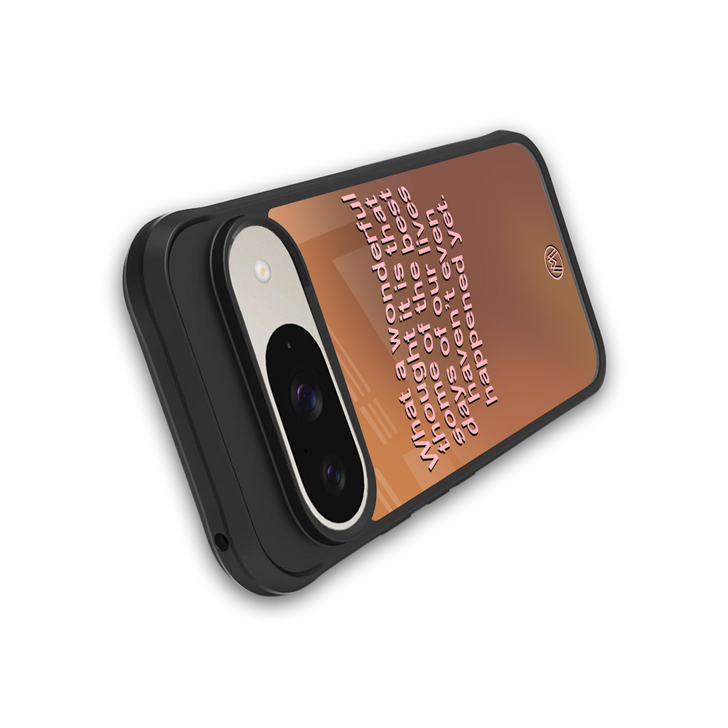 wonderful thought back phone cover | glass case for google pixel 9