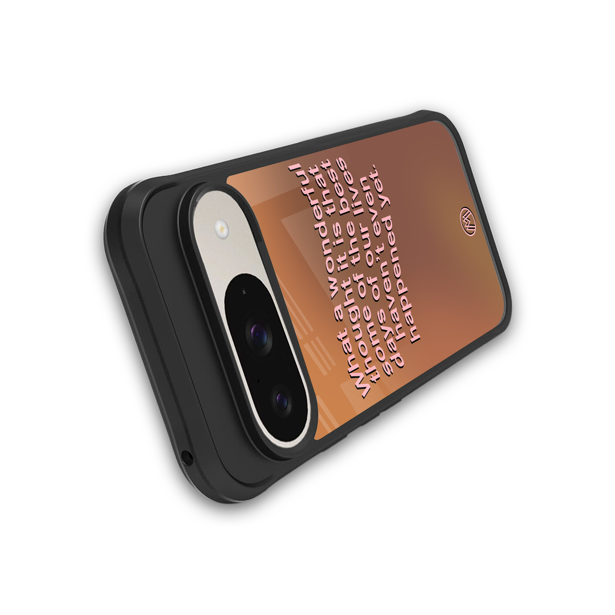 wonderful thought back phone cover | glass case for google pixel 9