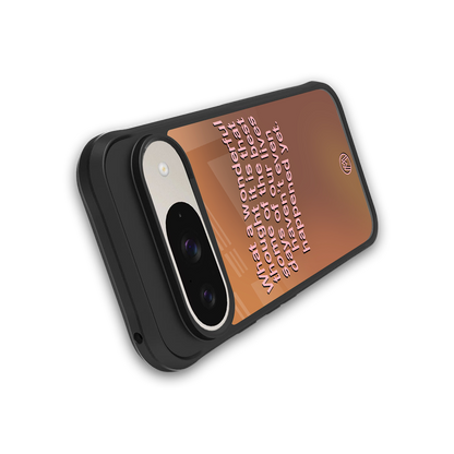 wonderful thought back phone cover | glass case for google pixel 9