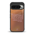 wonderful thought back phone cover | glass case for google pixel 9 pro