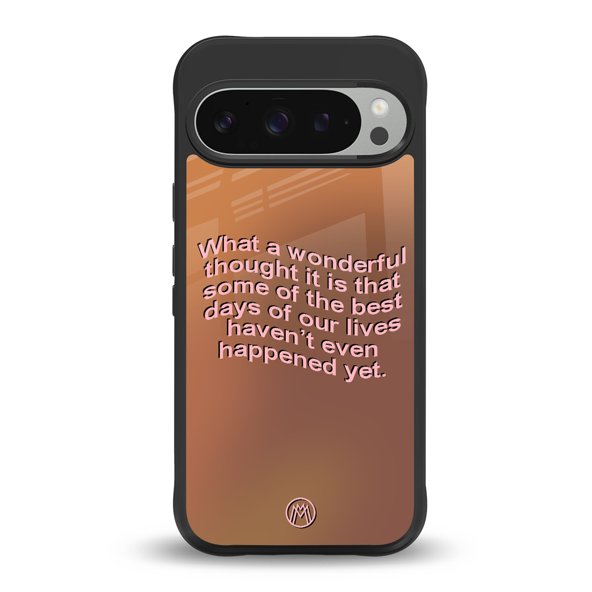 wonderful thought back phone cover | glass case for google pixel 9 pro xl