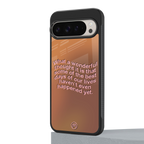 wonderful thought back phone cover | glass case for google pixel 9 pro