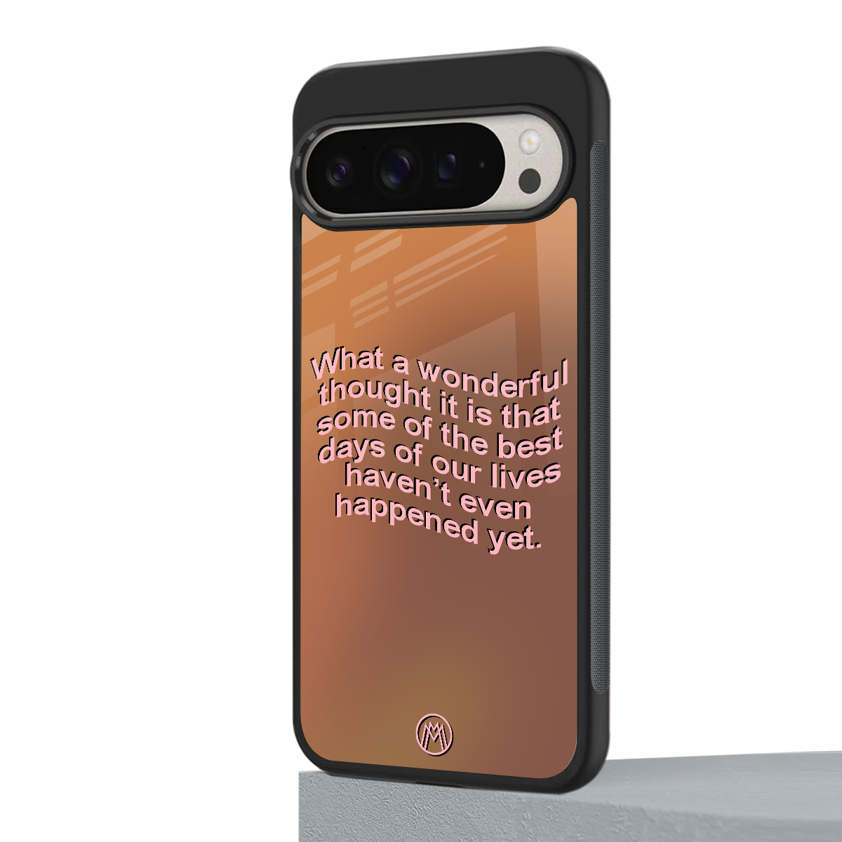 wonderful thought back phone cover | glass case for google pixel 9 pro xl