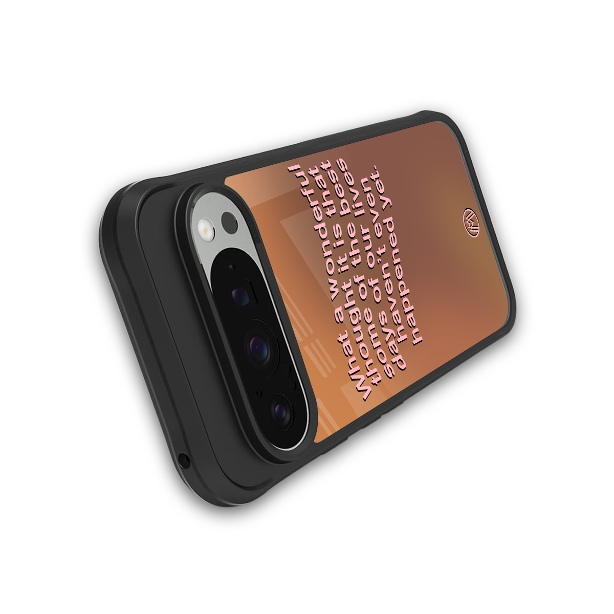 wonderful thought back phone cover | glass case for google pixel 9 pro