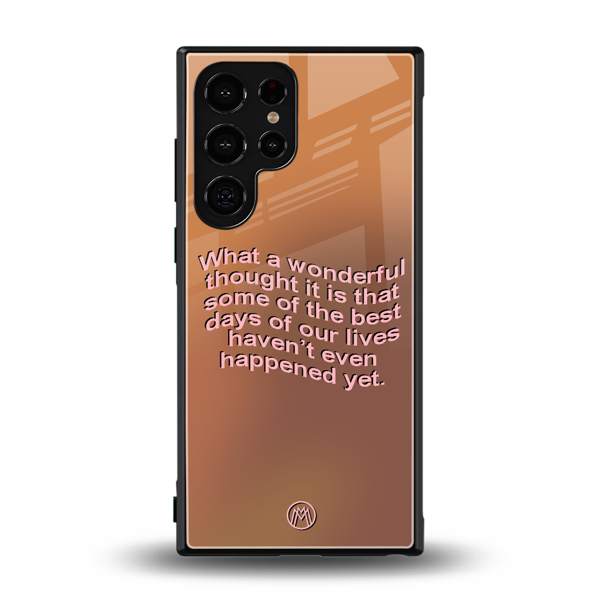 wonderful thought back phone cover | glass case for samsung galaxy s24 ultra