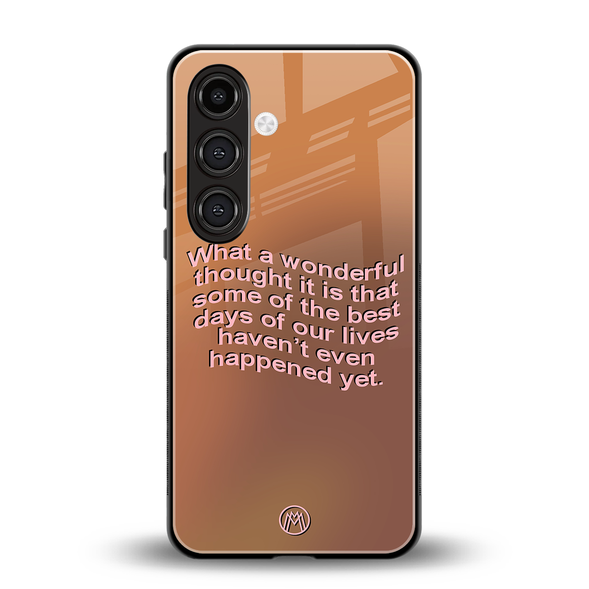 wonderful thought back phone cover | glass case for samsung galaxy s23 plus