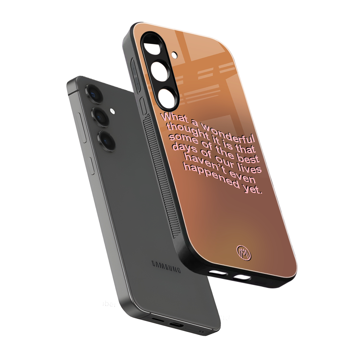 wonderful thought back phone cover | glass case for samsung galaxy s23 plus