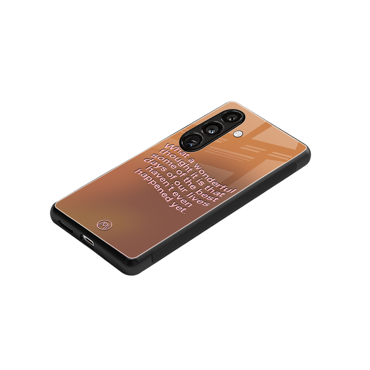 wonderful thought back phone cover | glass case for samsung galaxy s23 plus