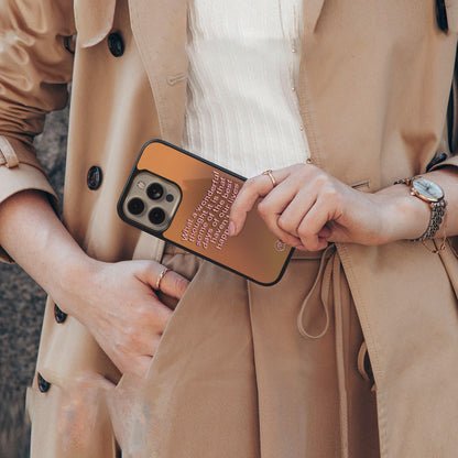 wonderful thought back phone cover | glass case for iphone 16 pro