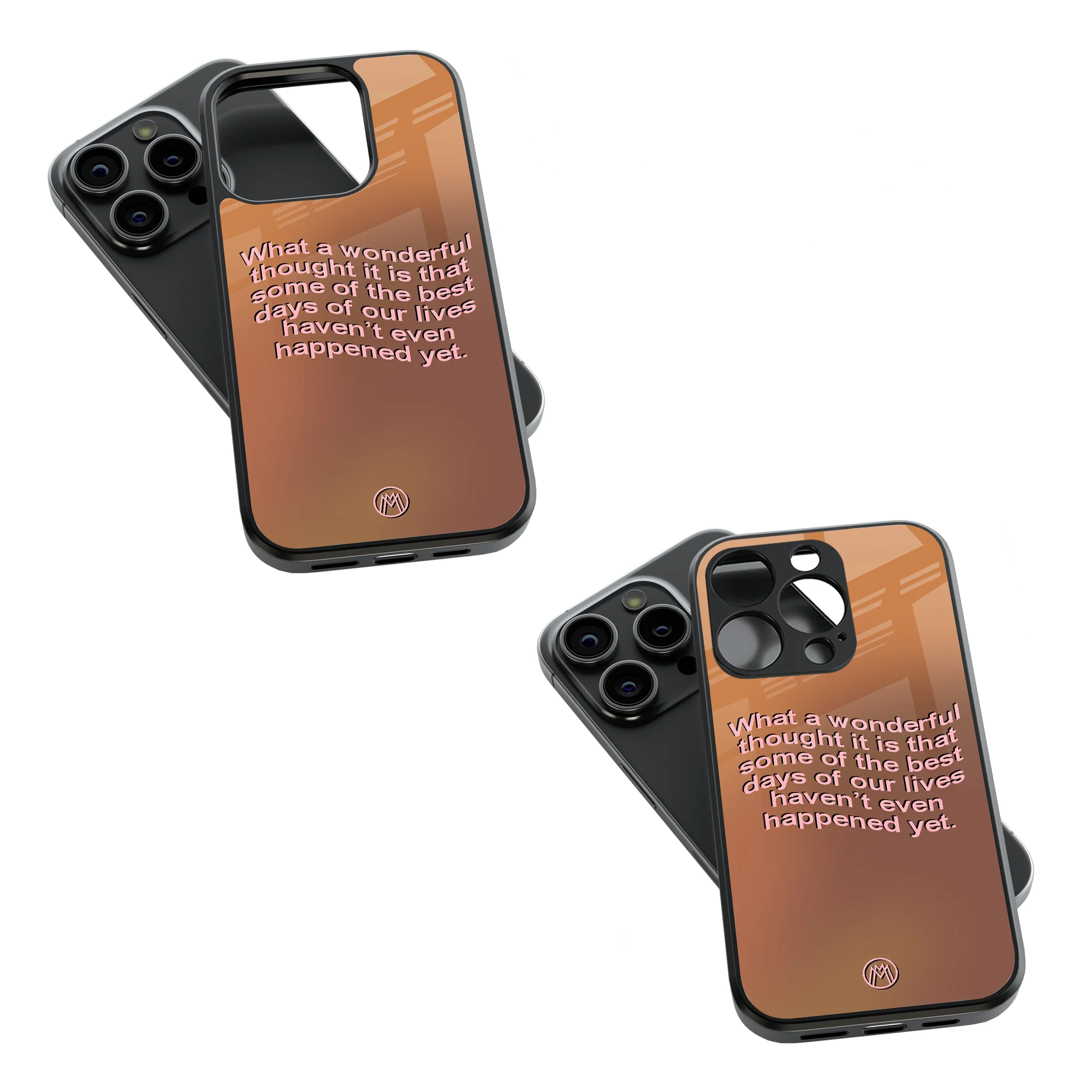 Trendy Glass Back Mobile Case for iPhone, Samsung, Redmi, OnePlus, Google Pixel, Motorola
